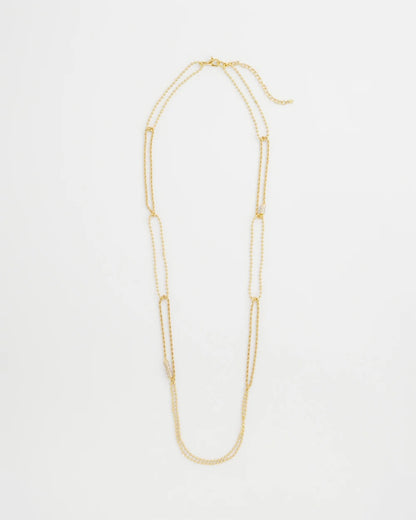 Chico's Best Seller - Long Gold Ball Chain Single Strand Gold