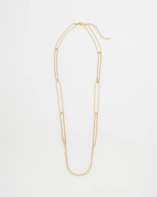 Chico's Best Seller - Long Gold Ball Chain Single Strand Gold