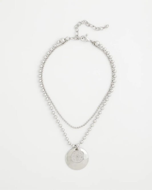 Chico's Hot Sale - Short Silver Ball Chain Pendant Silver