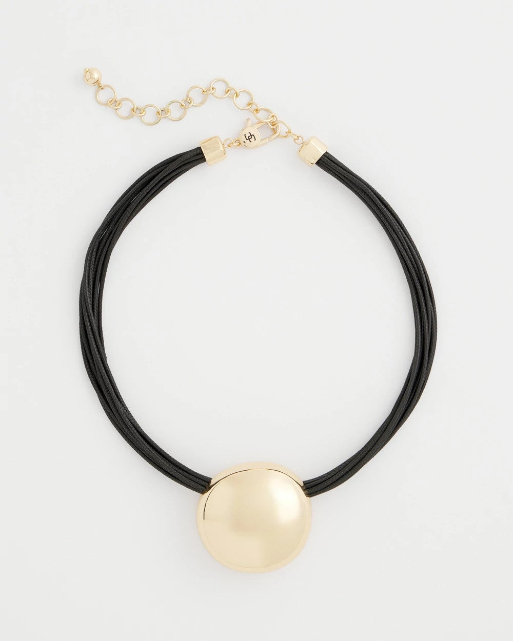 Chico's Discount - Gold Pendant Cord Necklace Gold