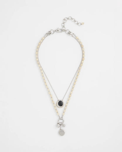 Chico's Top Pick - Short Double Strand Pendant Neutral