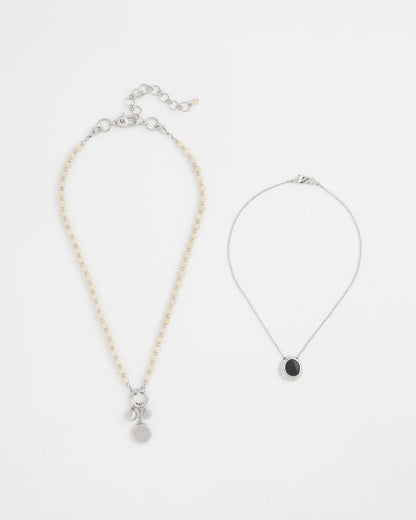 Chico's Top Pick - Short Double Strand Pendant Neutral