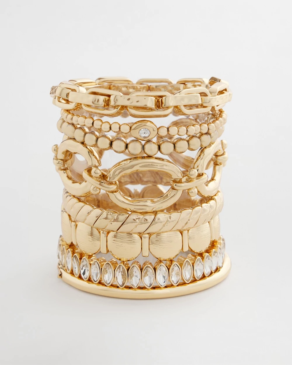 Chico's Everyday - Gold Link Stretch Bracelet Gold
