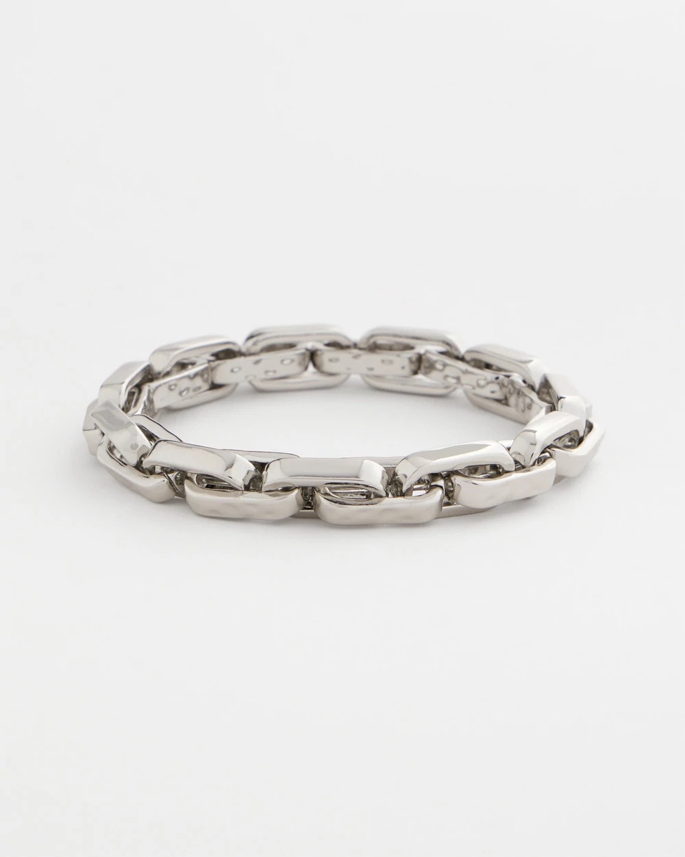Chico's Discount - Silver Link Stretch Bracelet Silver