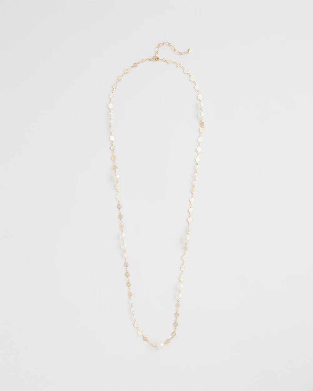 Chico's Value - Pearl and Link Necklace Pearl