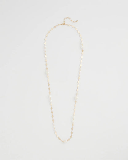 Chico's Value - Pearl and Link Necklace Pearl