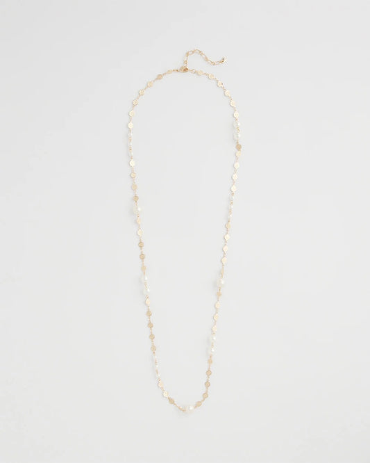 Chico's Value - Pearl and Link Necklace Pearl