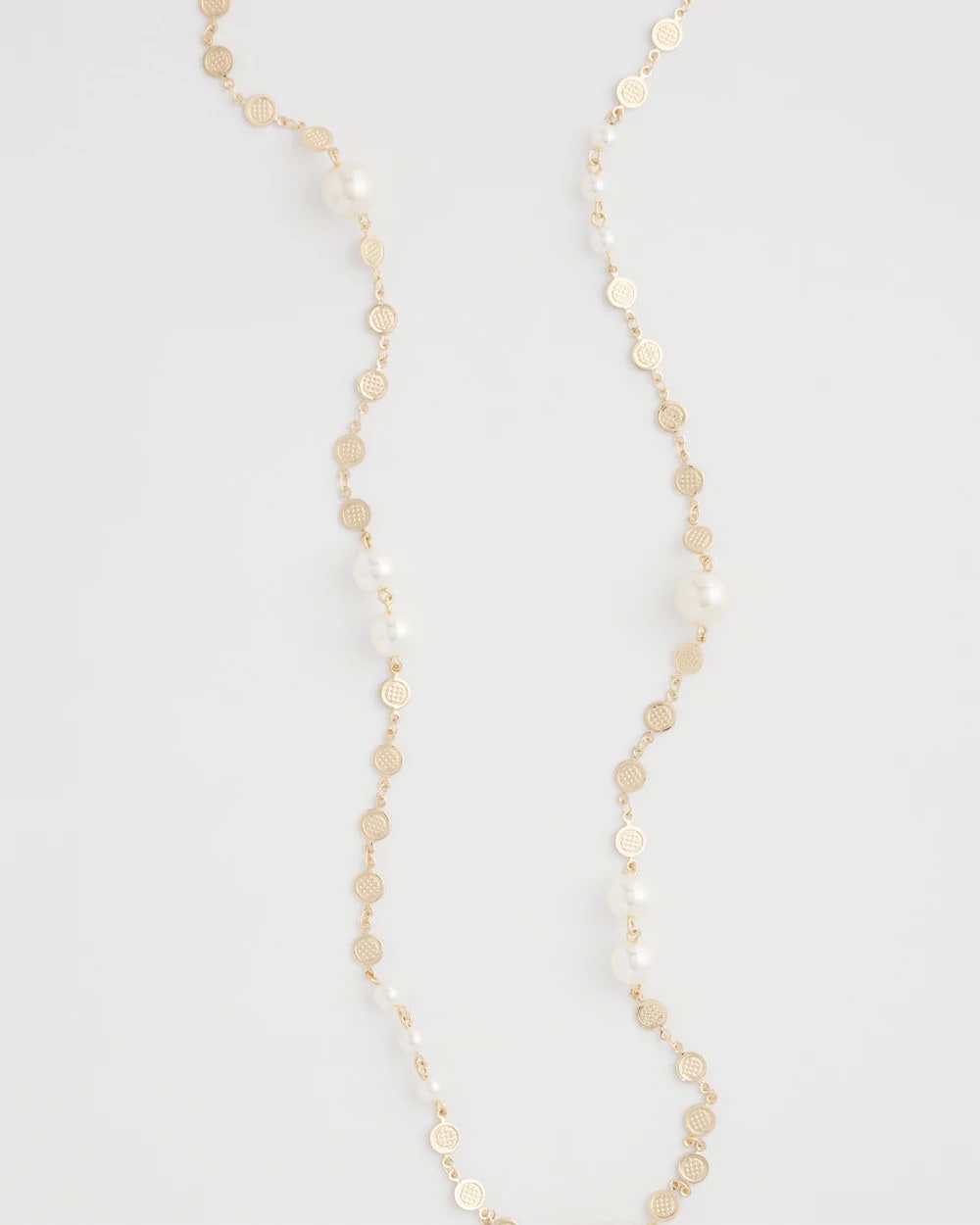 Chico's Value - Pearl and Link Necklace Pearl