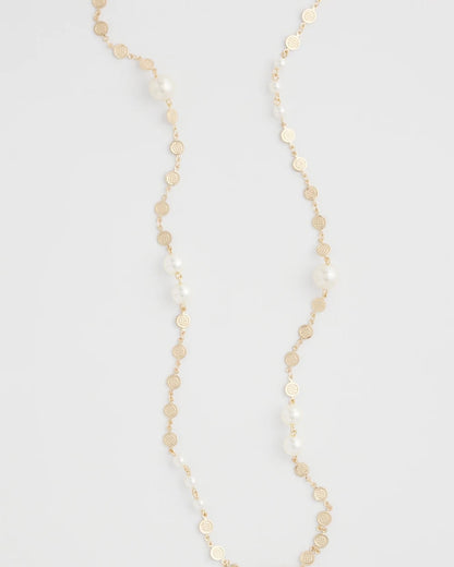 Chico's Value - Pearl and Link Necklace Pearl
