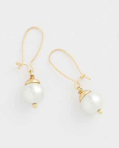 Chico's Essential - Mixed Metal Stud Earrings Pearl