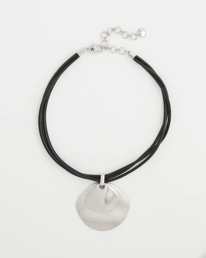 Chico's Best Price - Silver Pendant On Cord Silver