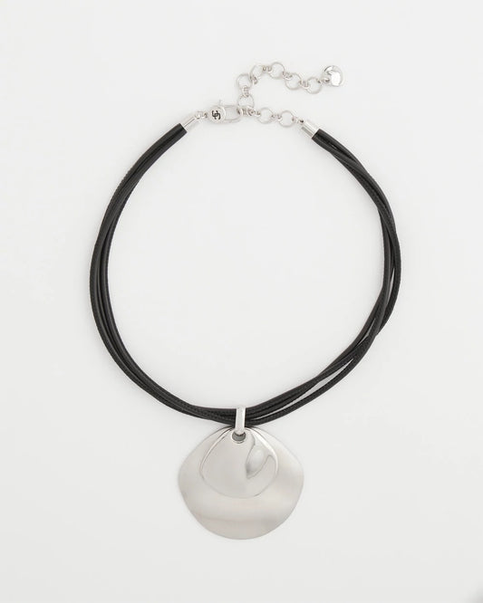 Chico's Best Price - Silver Pendant On Cord Silver