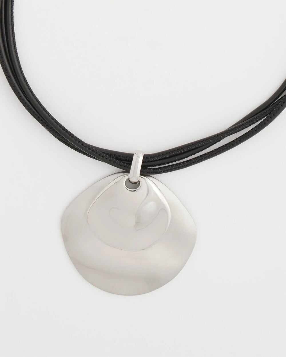Chico's Best Price - Silver Pendant On Cord Silver