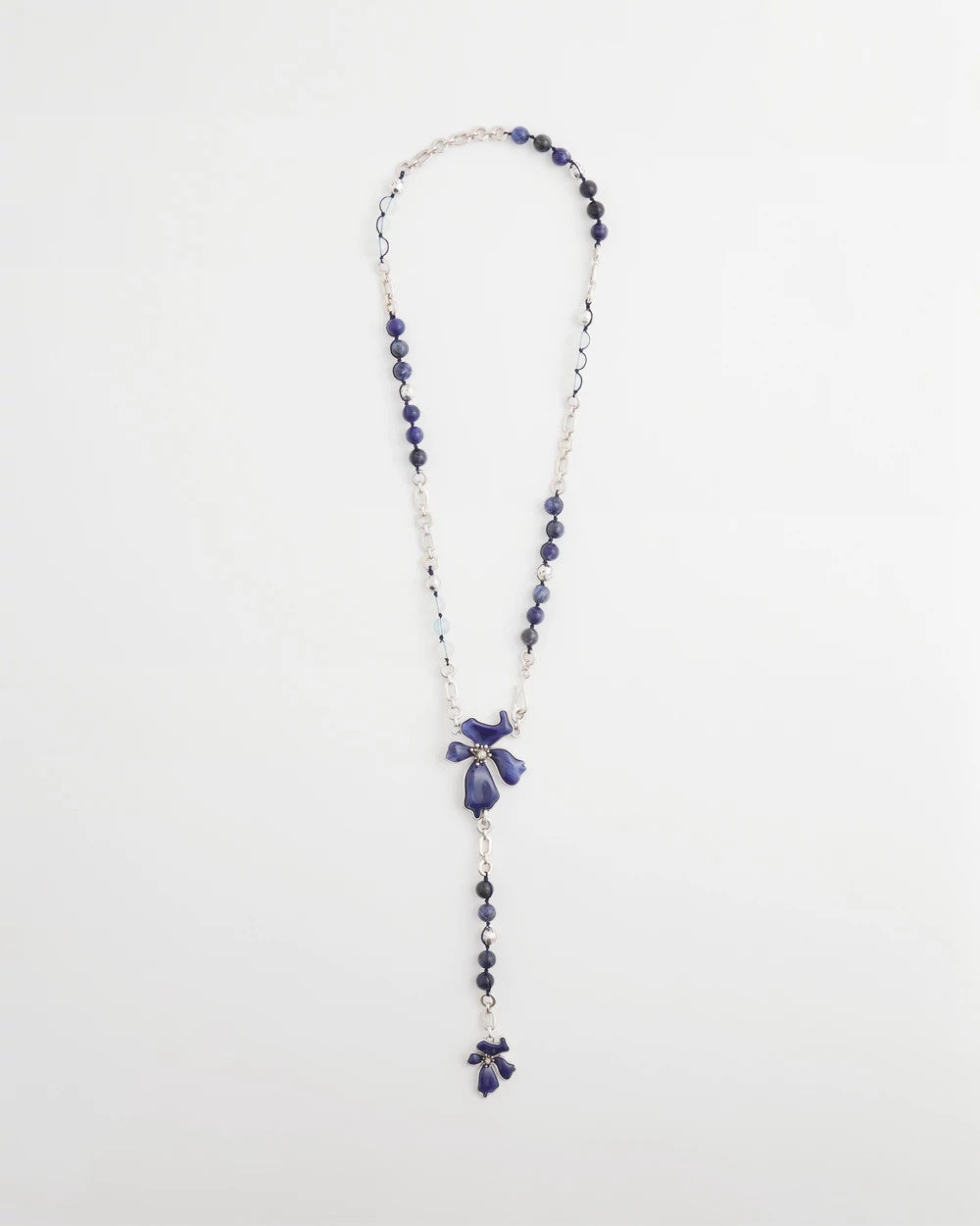 Chico's Everyday - Blue Flower Long Y-Necklace Blue