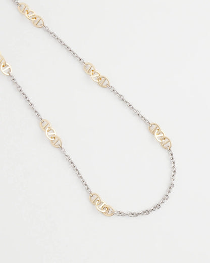 Chico's Essential - Mixed Metal Link Long Necklace Mixed Metals
