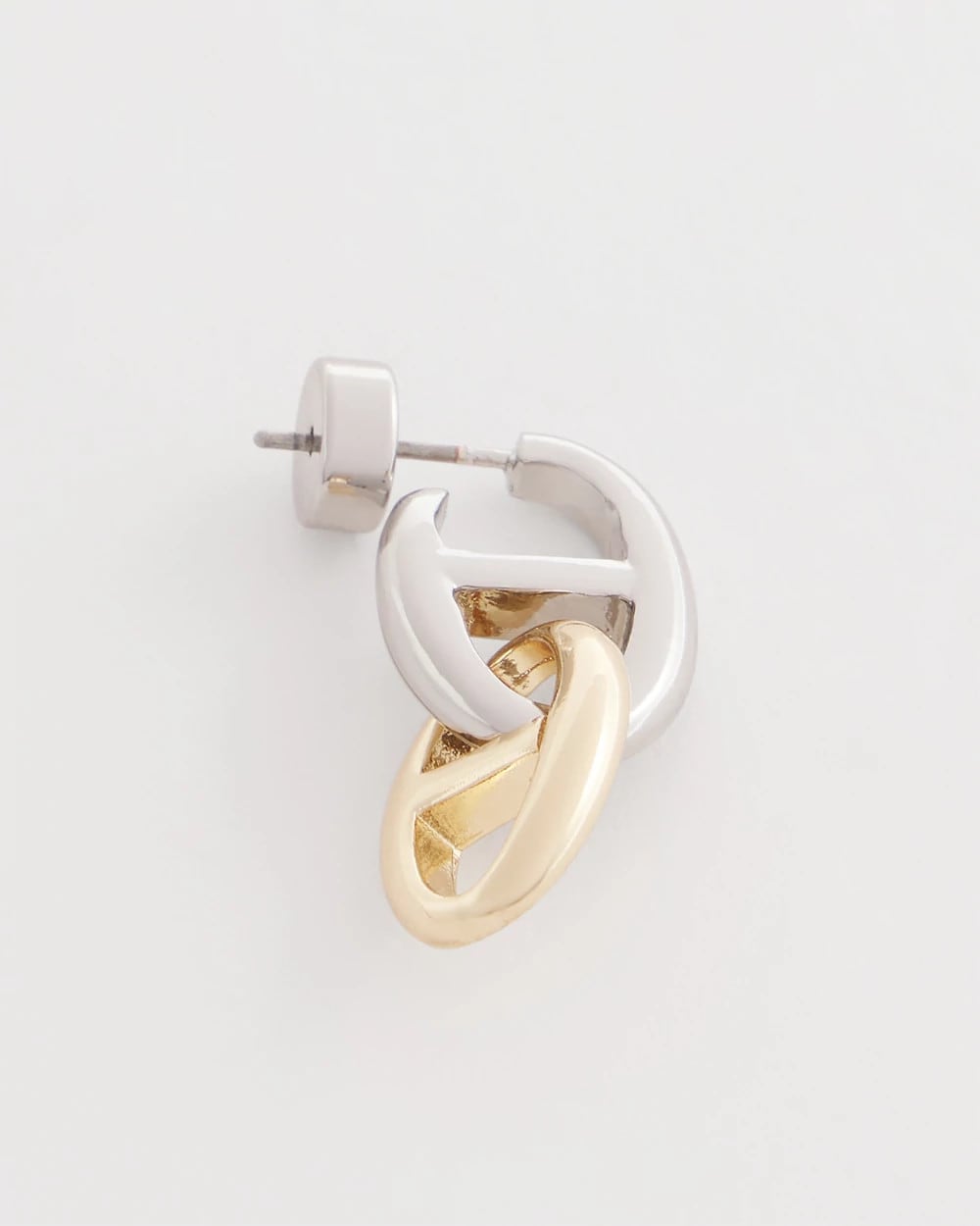 Chico's Trending - Mixed Metal Link Earrings Mixed Metals