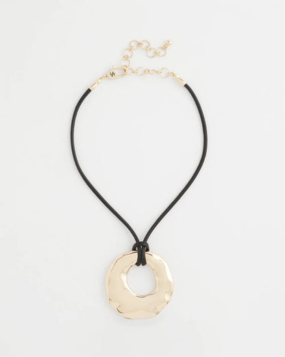 Chico's Signature - Modern Gold Pendant Gold