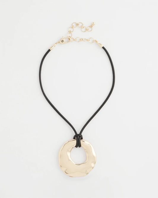 Chico's Signature - Modern Gold Pendant Gold