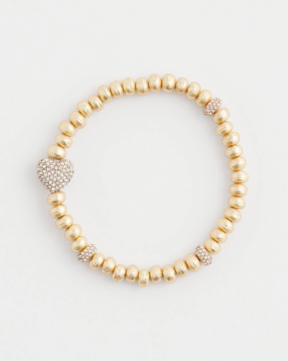 Chico's Sale - Gold Heart Stretch Bracelet Gold