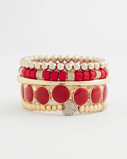 Chico's Sale - Gold Heart Stretch Bracelet Gold