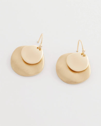 Chico's Popular - Gold Drop Earrings Gold