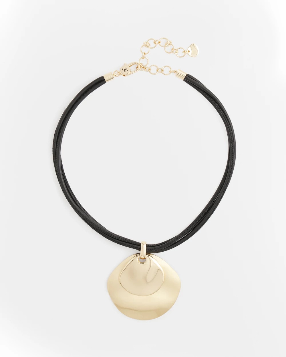 Chico's Essential - Gold Pendant On Cord Gold