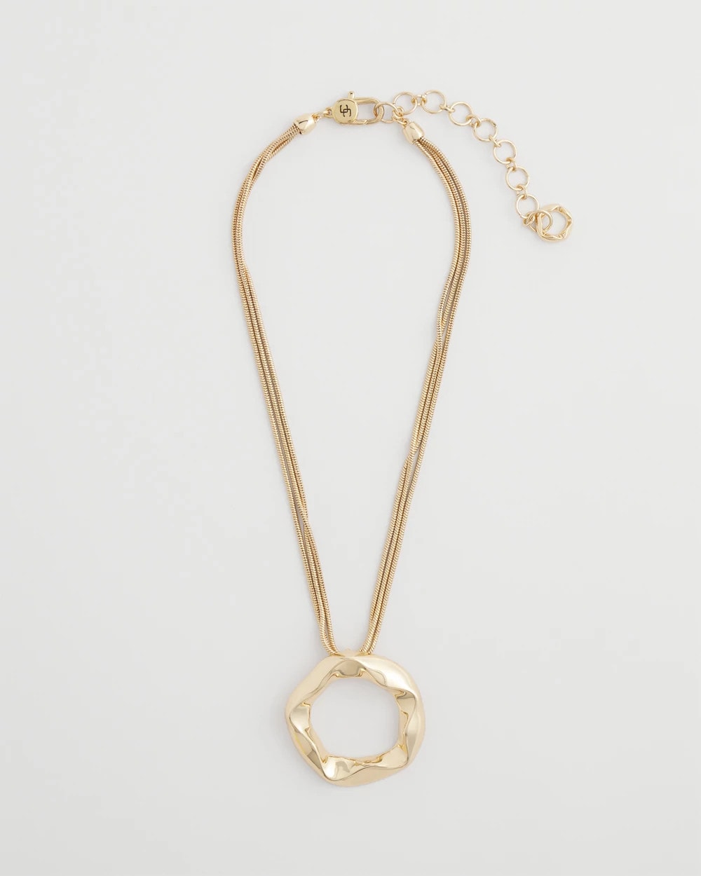 Chico's Featured - Short Circle Pendant Gold