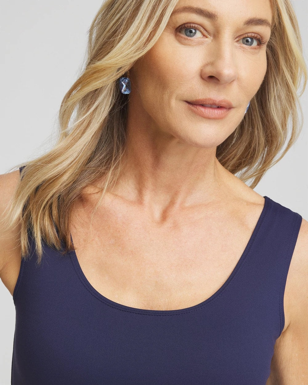 Chico's Essential - Microfiber Tank Passport Blue