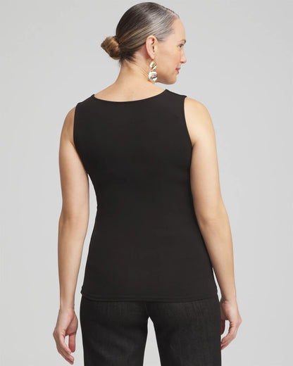 Chico's Trusted - Contour Cotton™ Square Neck Tank Black