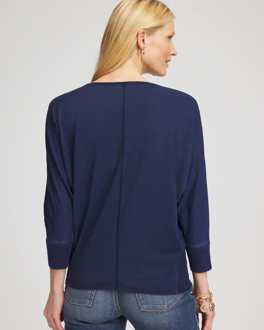 Chico's Popular - Dolman Denim Tee Riviera Authentic