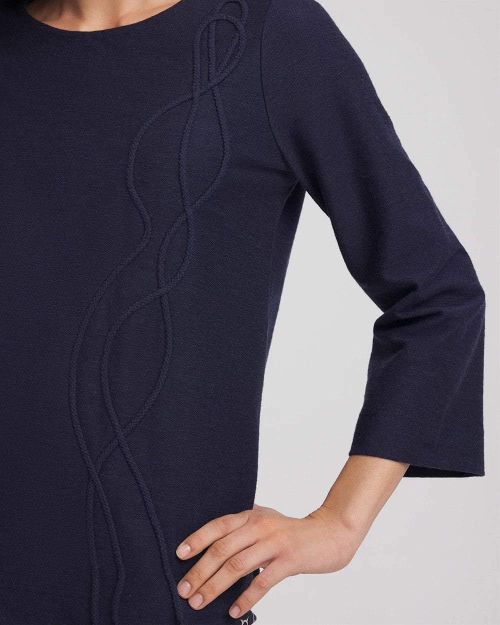 Chico's Trending - Denim Soutache Top Denim