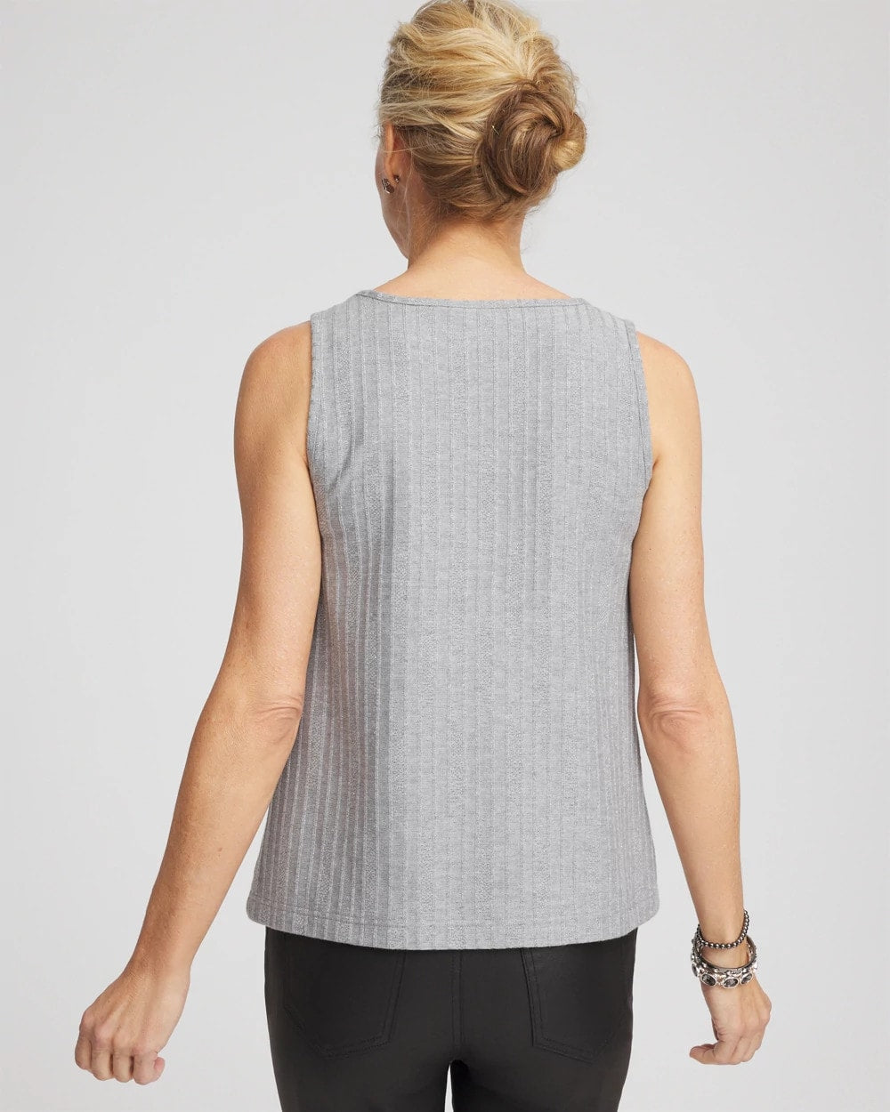 Chico's Smart Buy - Cozy Tank Fog Heather Gray