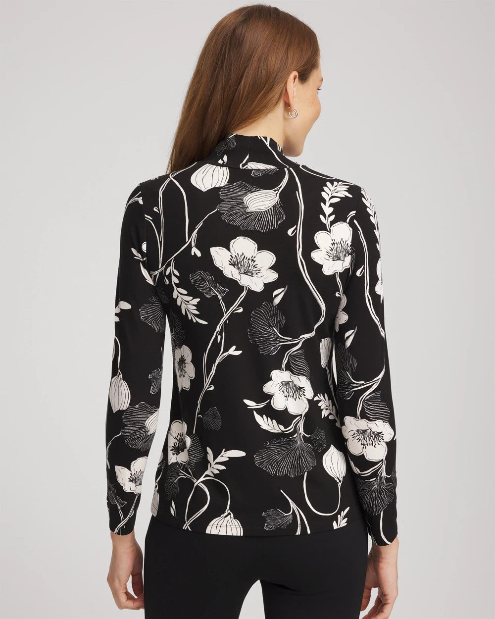 Chico's Sale - Touch of Cool™ Mockneck Layering Tee Black