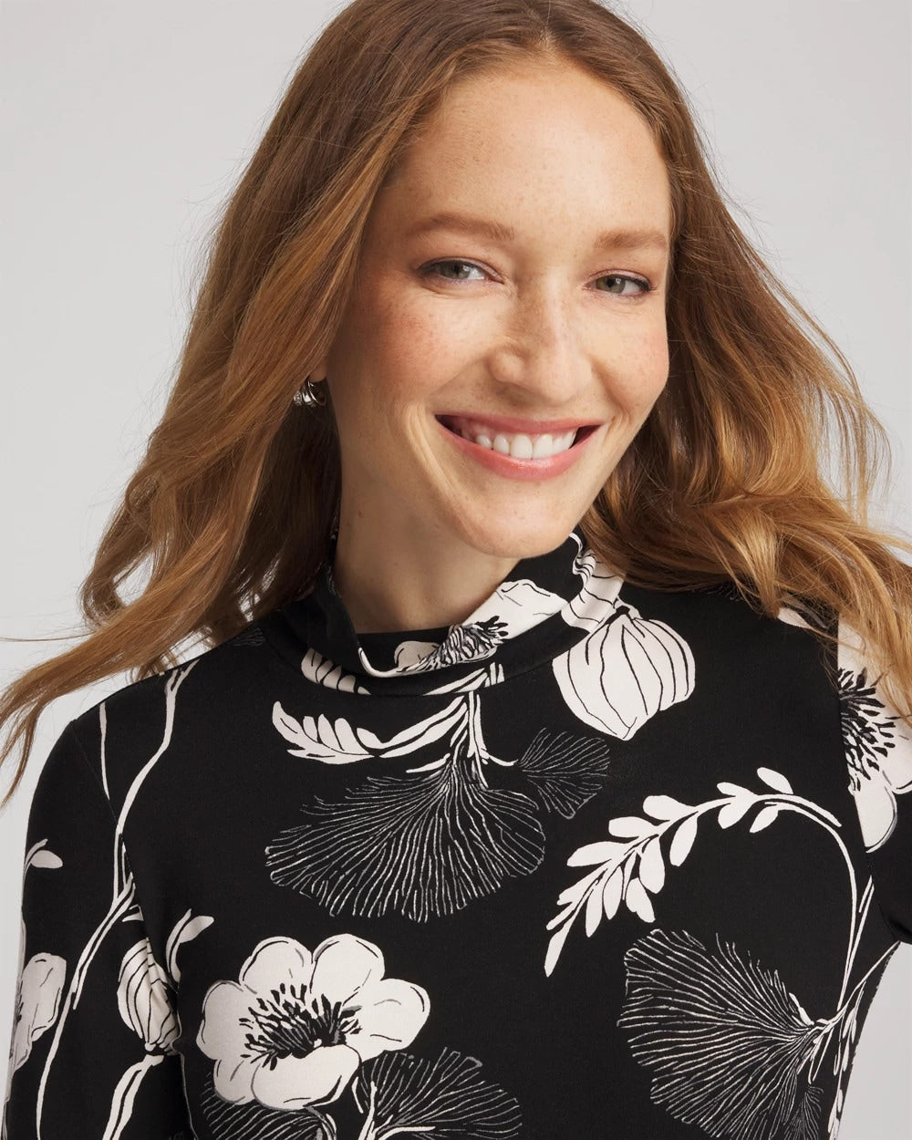 Chico's Sale - Touch of Cool™ Mockneck Layering Tee Black