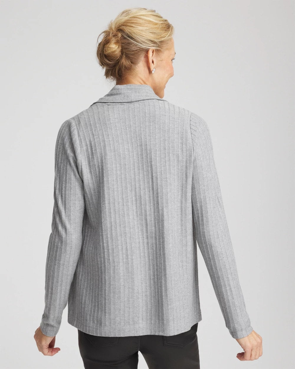 Chico's Discount - Cozy Cardigan Fog Heather Gray