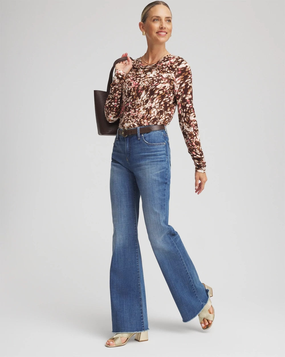 Chico's Best Seller - Touch of Cool™ Cowlneck Tee Cacao