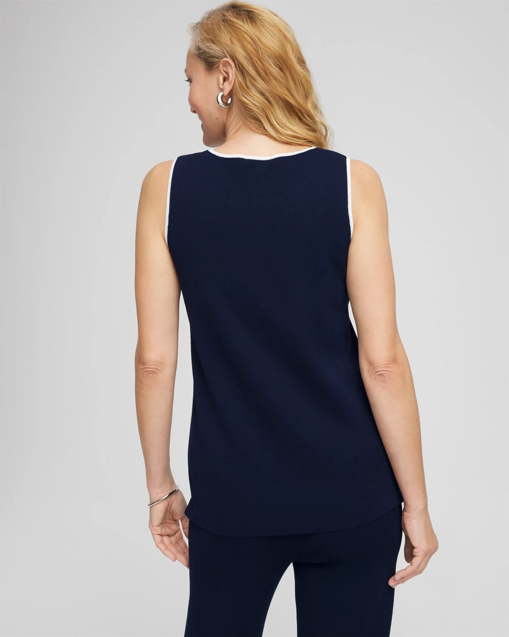 Chico's Popular - Travelers™ Tipped Sweater Shell Tank Travelers India Ink