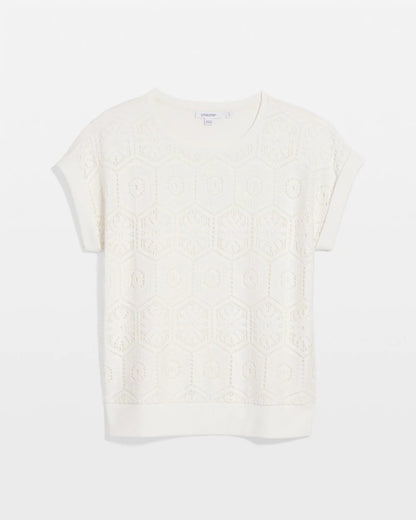 Chico's Best Price - Crocheted Cotton-Blend Shirt Ecru