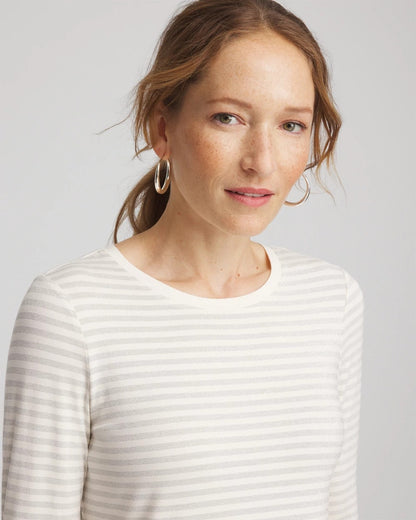 Chico's Hot Sale - Metallic Layering Tee English Cream