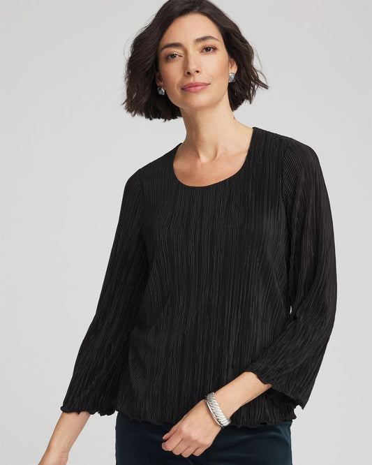 Chico's Classic - Bodre Flare Sleeve Top Black