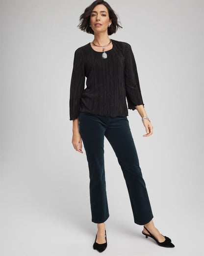 Chico's Classic - Bodre Flare Sleeve Top Black
