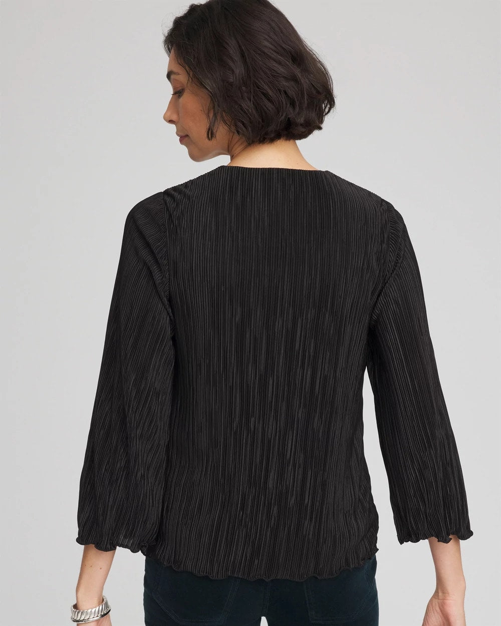 Chico's Classic - Bodre Flare Sleeve Top Black