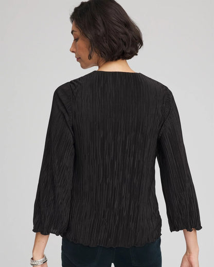 Chico's Classic - Bodre Flare Sleeve Top Black