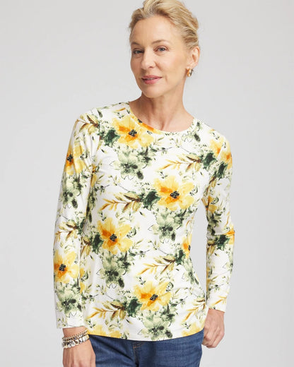 Chico's Sale - Garden Touch of Cool™ Layering Tee Ecru