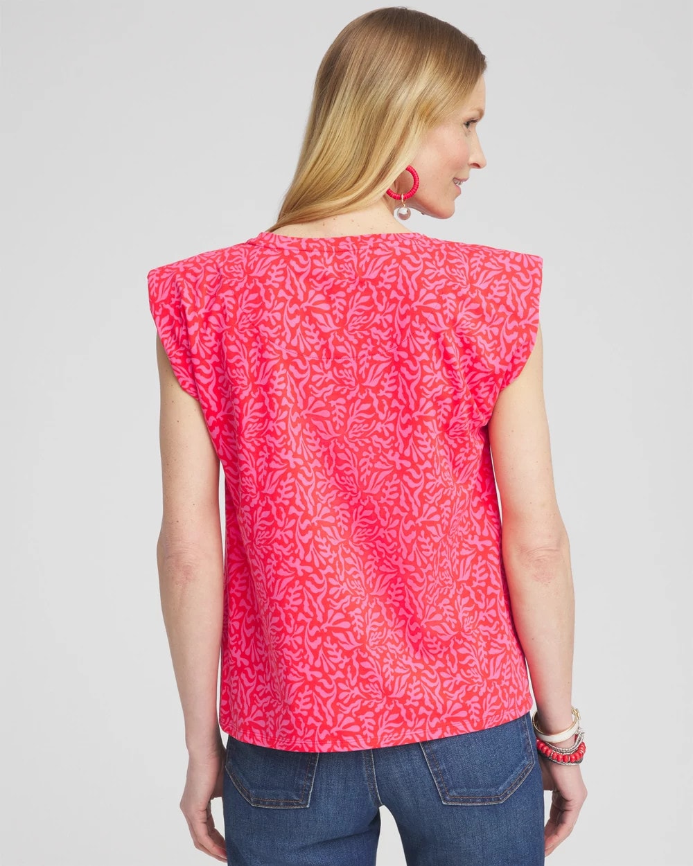 Chico's Value - Island Tuck Sleeve Tee Watermelon Punch