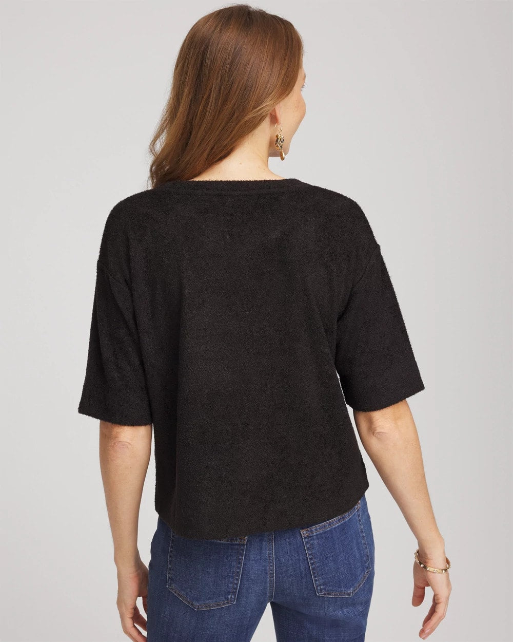 Chico's Deals - Cozy Crewneck Tee Black