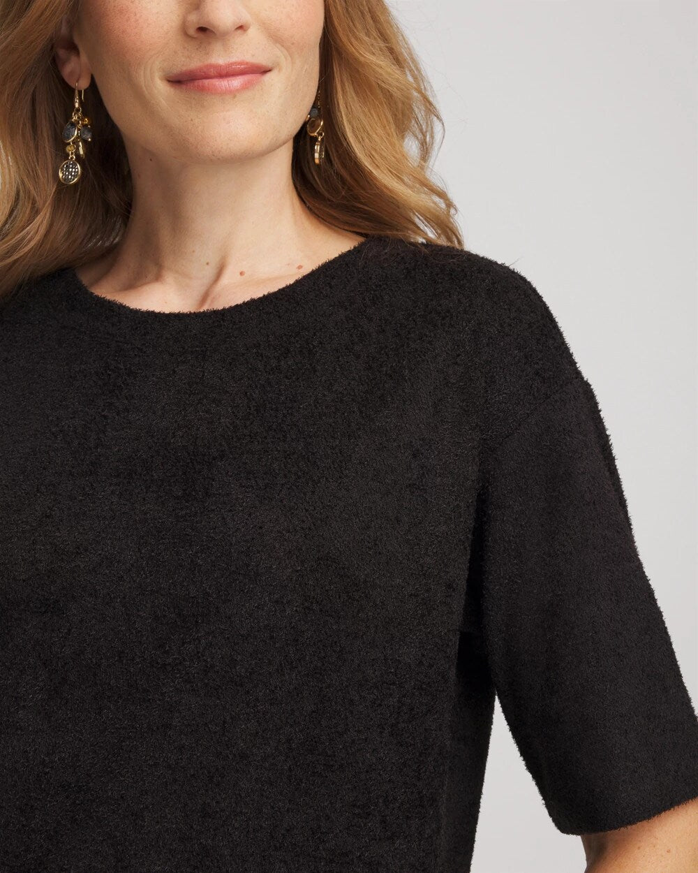 Chico's Deals - Cozy Crewneck Tee Black
