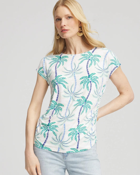 Chico's Value - Cap Sleeve Dolman Tee Alabaster