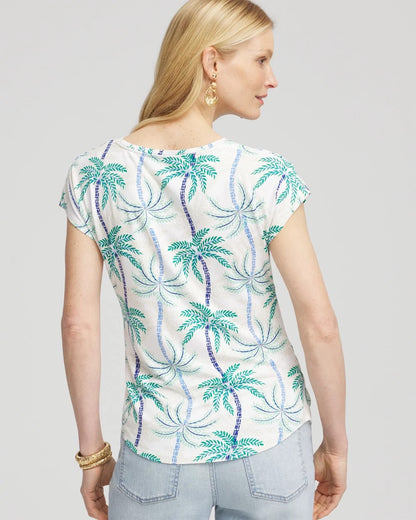Chico's Value - Cap Sleeve Dolman Tee Alabaster
