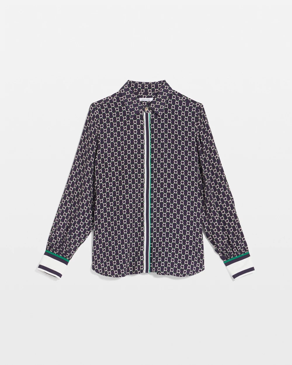 Chico's Featured - Faux Silk Twill Shirt Passport Blue